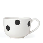 Deco Dot Latte Mug, Black